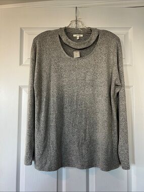 NWT - Maurices Heather Gray Cowl Neck Sweater